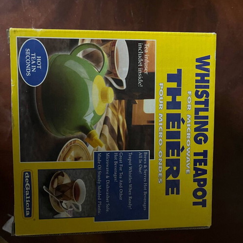 Whistling teapot for microwave new