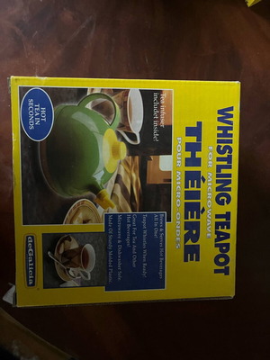 Whistling teapot for microwave new
