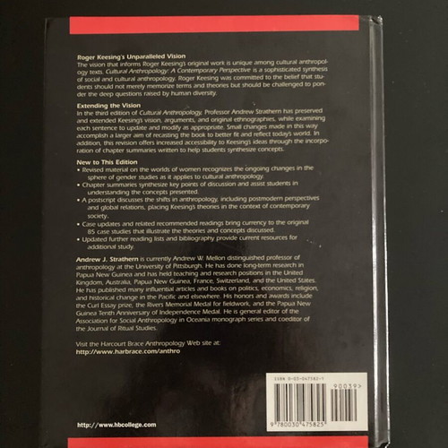 Cultural Anthropology A Contemporary Perspective Third Edition new
