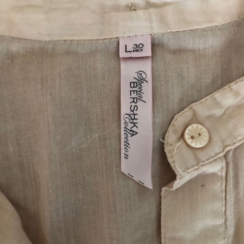 Bershka blouse used with lace, peach color, size M