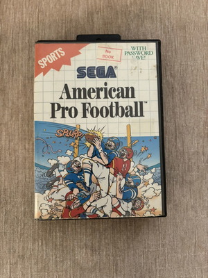 American Pro Football Sega Master System game used