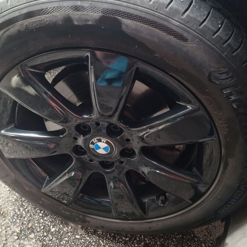 BMW 17" genuine black rims with Hankook Ventus tires like new