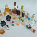 Vintage Miniature Perfume Collection used, 28 authentic bottles
