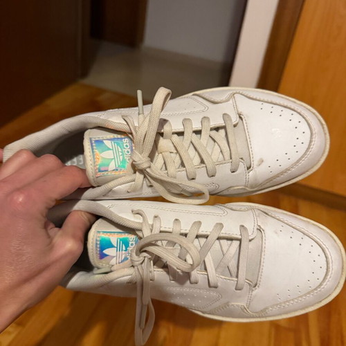 Adidas sneakers used, size 37.5, white