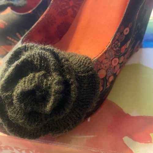 Desigual platform sandals 12 cm new, green and orange