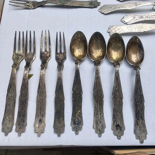 Silver spoons used from Smyrna, set of 13 pieces