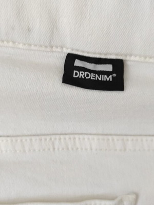 Dr Denim White Flared Jeans used, elastic, sizes L-XL