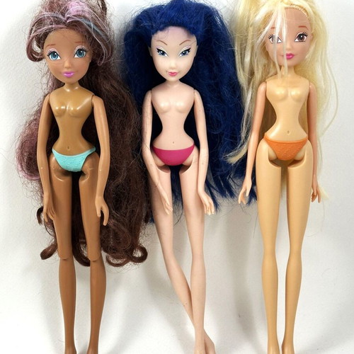 Winx dolls used, pack of 7