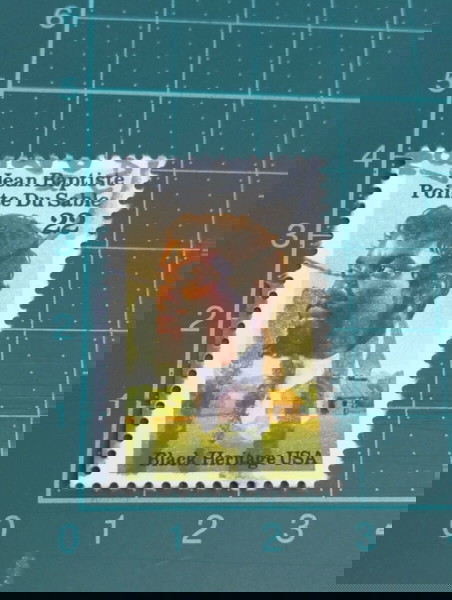 Ηνωμένες πολιτείες Γραμματόσημα 1987 black heritage - jean Baptiste Point du sable