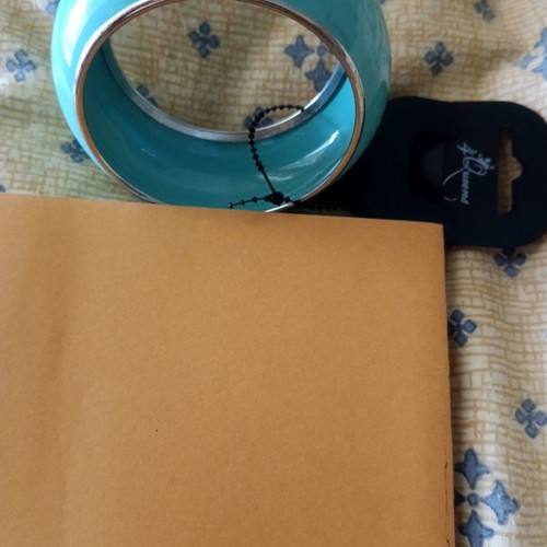 Blue metal bracelet new