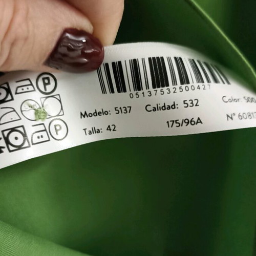 Massimo Dutti shirt new viscose green size 42