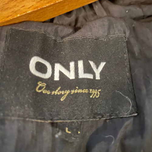 Puffer jacket Only long like new, black, size L