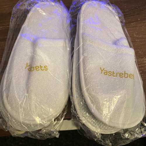 Children's slippers sealed, 2 pairs, white, new