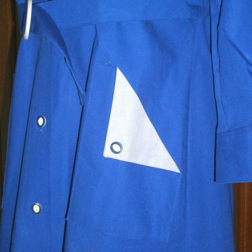Schoolgirl dress new for girls blue long 82 cm 1970s