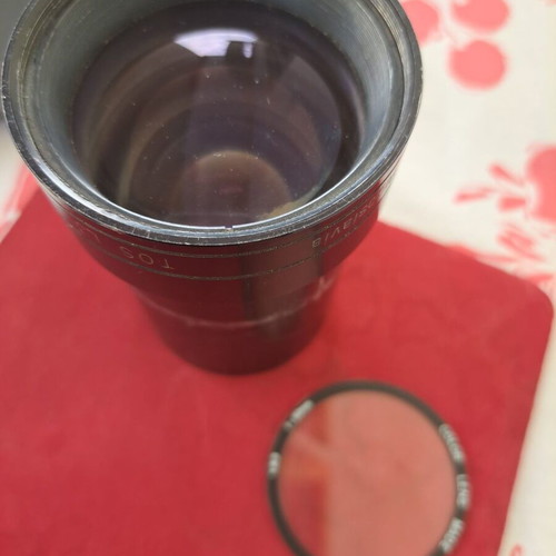 Camera lens used from father's cinematographic archive for collectors