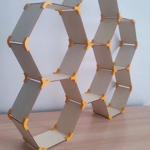 Hexagonal shelf 6 positions new, 3D printer