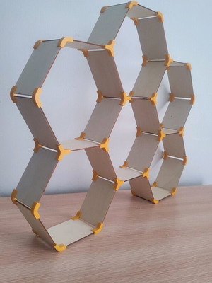 Hexagonal shelf 6 positions new, 3D printer