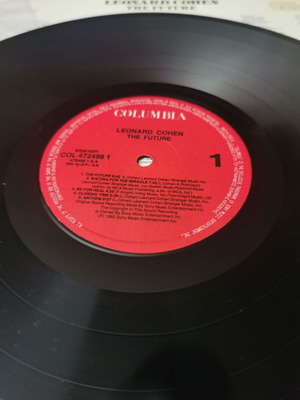 Leonard Cohen The Future vinyl used, Greek edition 1992