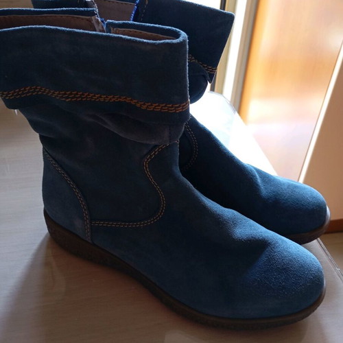 Tamaris boots used, blue, size 37