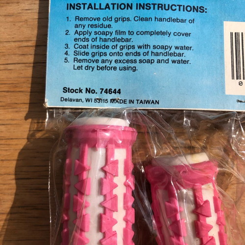 Huffy pink grips for BMX bike new