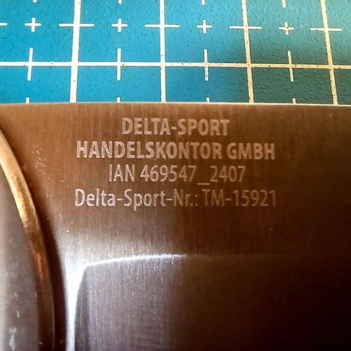 Crivit Delta-Sport folding knife like new with wooden handle and sheath