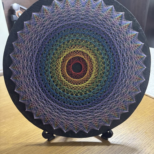 Handmade Thread Paintings 40x40 with Stand