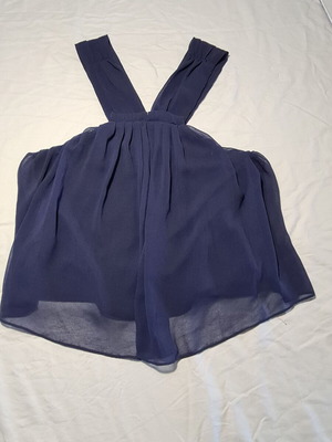 Orna Farho Sleeveless Top XL Like New Blue