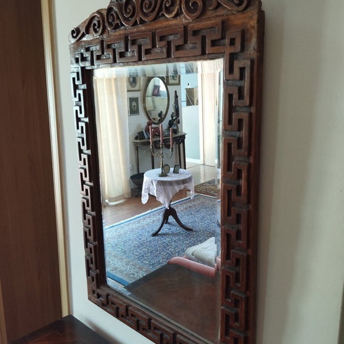Heavy carved handmade mirror 85x53