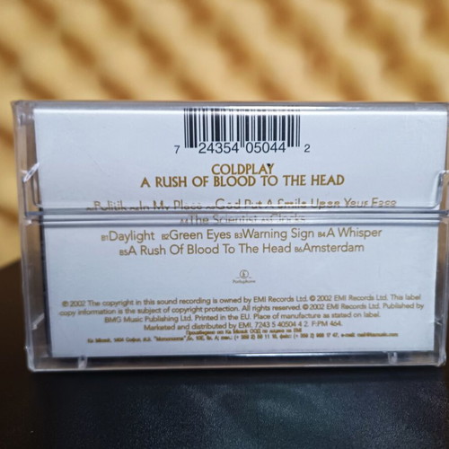 The Coldplay A Rush of Blood to the Head cassette new