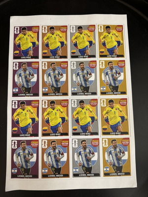 Panini World Cup 2026 extra stickers καινούργιο, Messi και Diaz