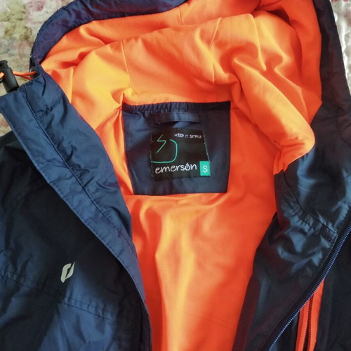Emerson thin jacket like new, blue and orange, size S