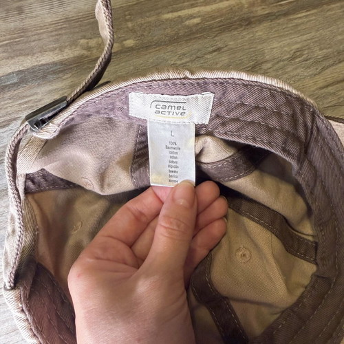 Camel Active baseball cap used, khaki tan, size L adjustable