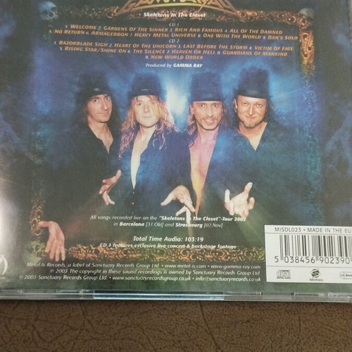 Gamma Ray Skeleton In The Closet 2CD live metal like new