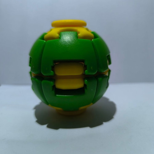 Fidget toy set with spinners and 3D puzzles, green and yellow