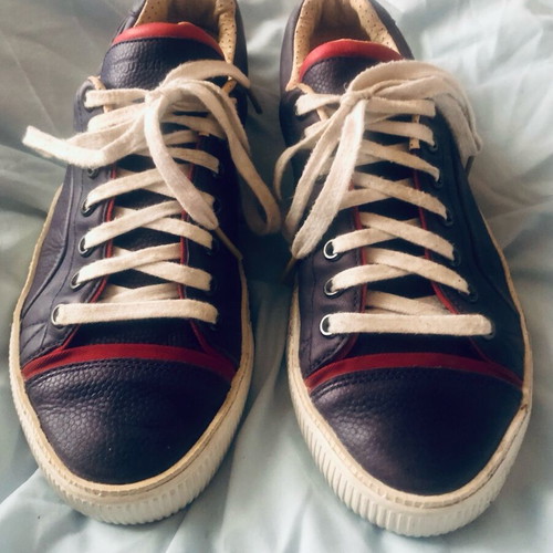 PUMA-ALEXANDER McQUEEN leather sneakers like new, blue