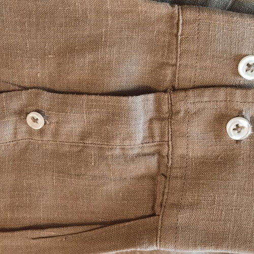 Oxford Company men's long-sleeve linen shirt size L like new