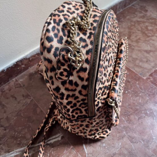 Leopard animal print backpack in perfect condition
