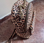 Leopard animal print backpack in perfect condition
