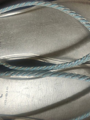 σαγιονάρες γαλάζιο ασημί 39