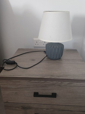 Table lamps grey like new