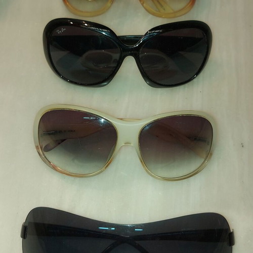 Ray Ban mask-style sunglasses used, pack of 6, multicolor