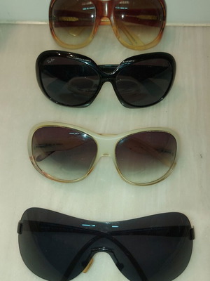 Ray Ban mask-style sunglasses used, pack of 6, multicolor