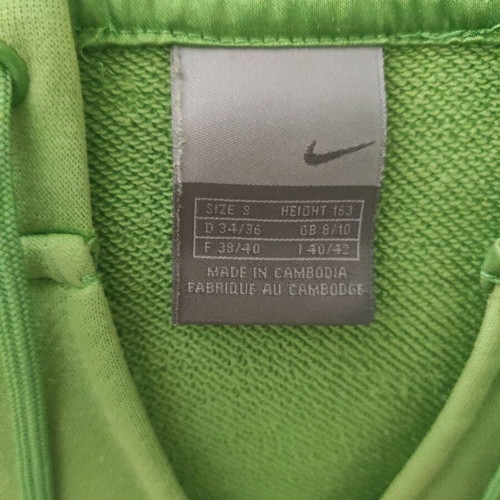 Nike hoodie small like new, green