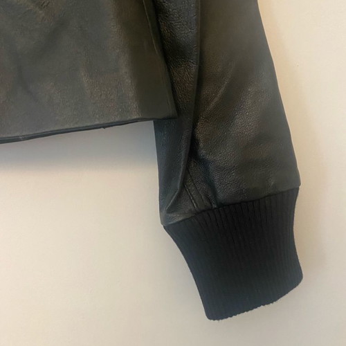 Ysatis leather jacket black, size S