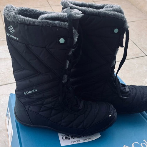 Columbia Waterproof Boots No38 Youth Like New, Black