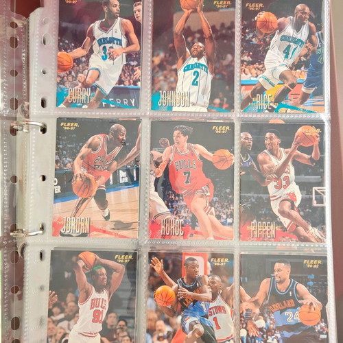 NBA Fleer Upper Deck 1996-1997 Complete Card Album used