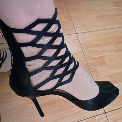 Leather shoes size 40, black