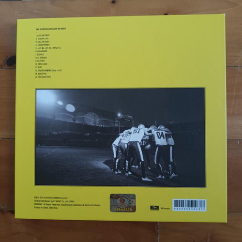 Exo Love Me Right 2nd Album Repackage Korean ver. CD