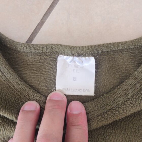 Military fleece inner lining used, size XL