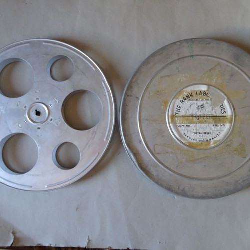 16mm Aluminum 1200ft Reel with Original Box CINEMAXA used